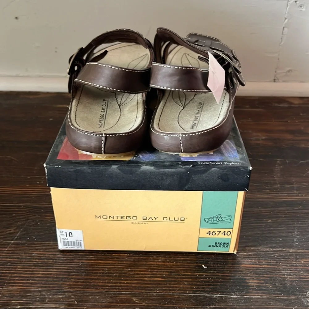 NWT Montego Bay Club Sandals Women’s 10 - Picture 2 of 4